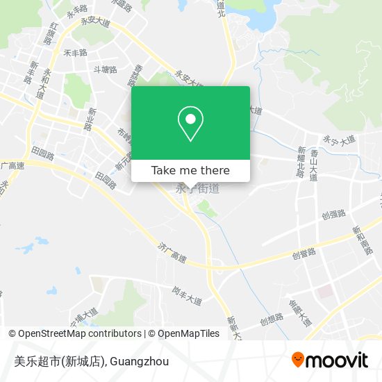 美乐超市(新城店) map