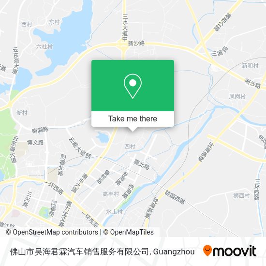 佛山市昊海君霖汽车销售服务有限公司 map
