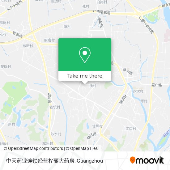 中天药业连锁经营桦丽大药房 map