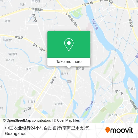 中国农业银行24小时自助银行(南海里水支行) map