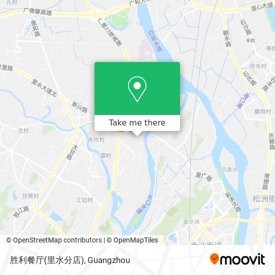 胜利餐厅(里水分店) map