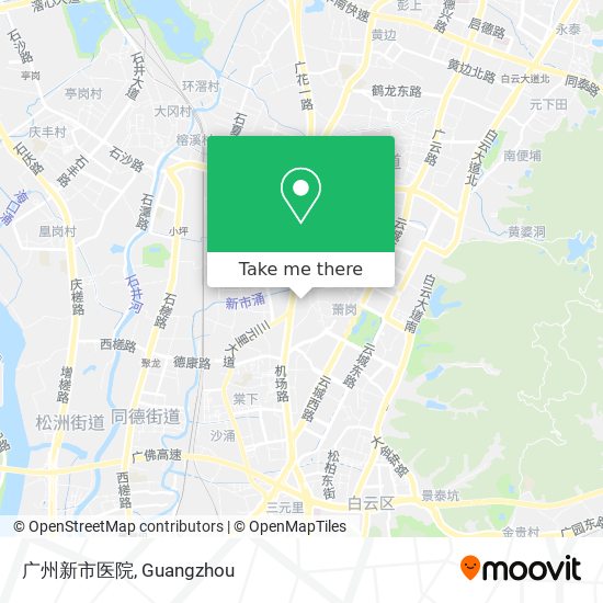 广州新市医院 map