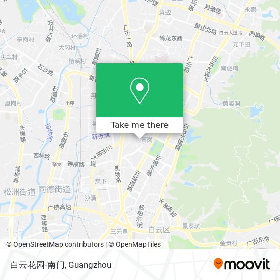 白云花园-南门 map