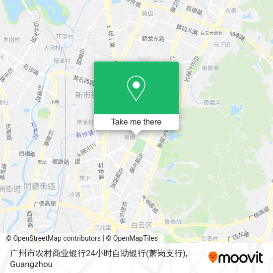 广州市农村商业银行24小时自助银行(萧岗支行) map