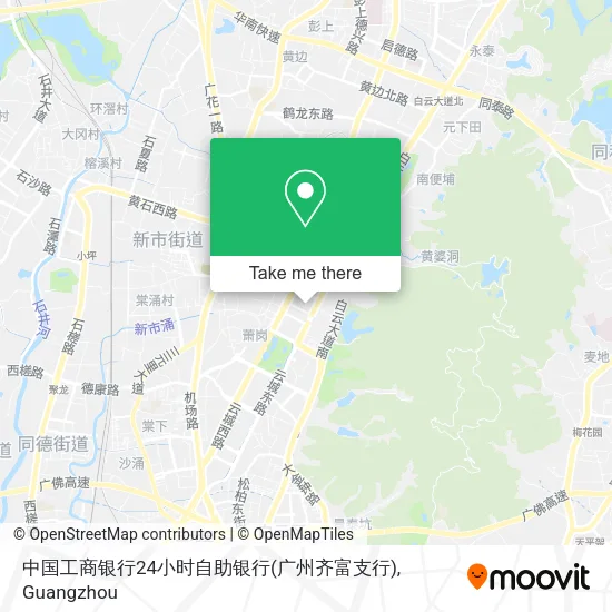 中国工商银行24小时自助银行(广州齐富支行) map
