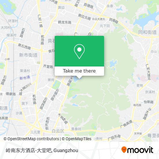 岭南东方酒店-大堂吧 map
