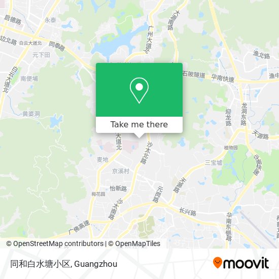 同和白水塘小区 map