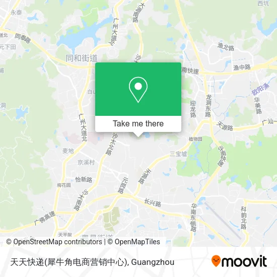 天天快递(犀牛角电商营销中心) map