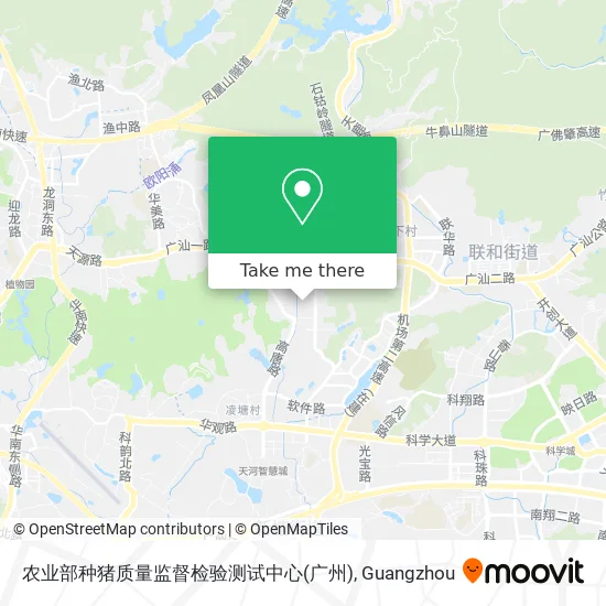 农业部种猪质量监督检验测试中心(广州) map
