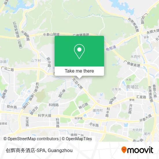 创辉商务酒店-SPA map