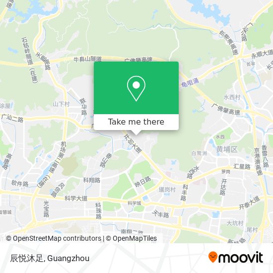 辰悦沐足 map