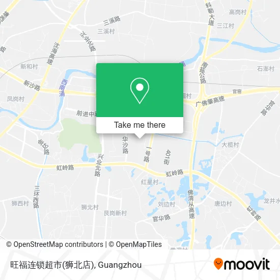 旺福连锁超市(狮北店) map