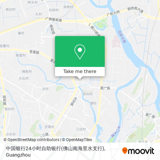 中国银行24小时自助银行(佛山南海里水支行) map