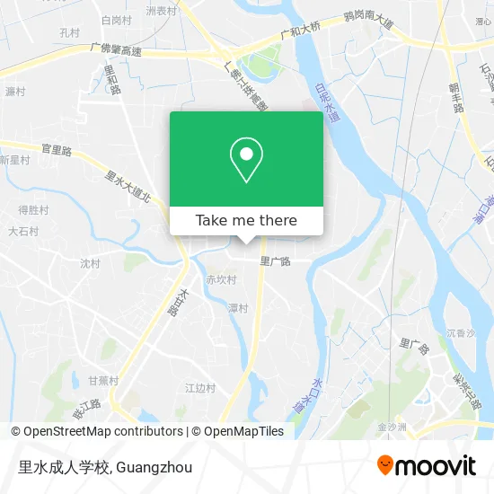 里水成人学校 map