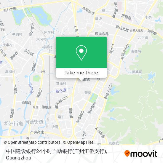 中国建设银行24小时自助银行(广州汇侨支行) map