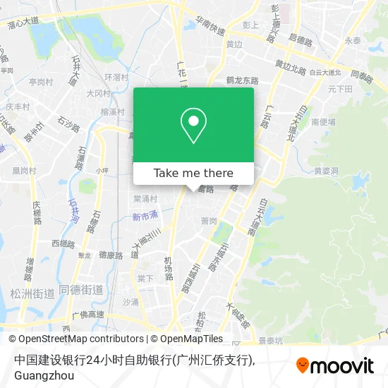 中国建设银行24小时自助银行(广州汇侨支行) map