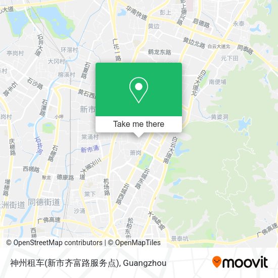 神州租车(新市齐富路服务点) map