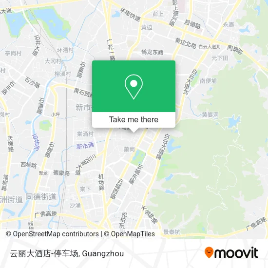 云丽大酒店-停车场 map
