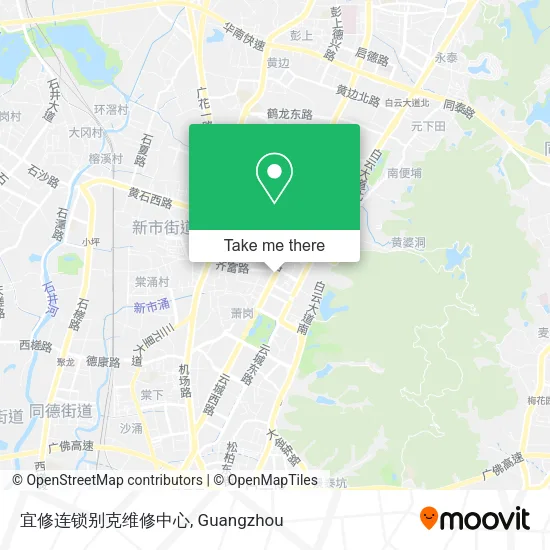 宜修连锁别克维修中心 map