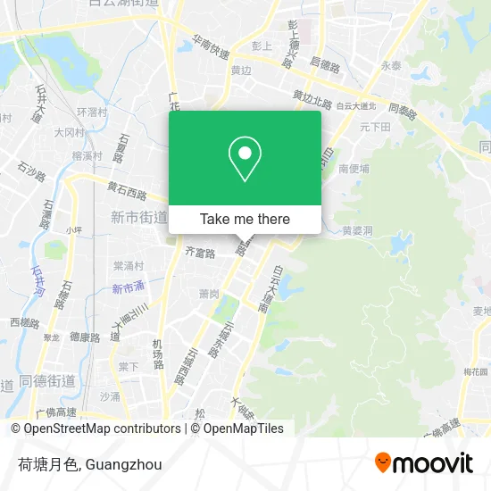 荷塘月色 map