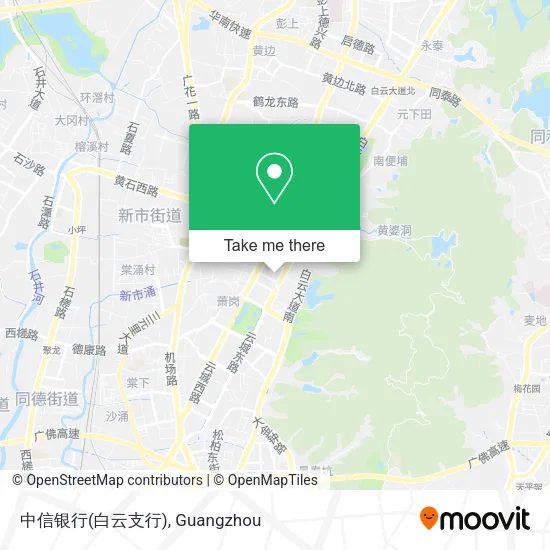中信银行(白云支行) map