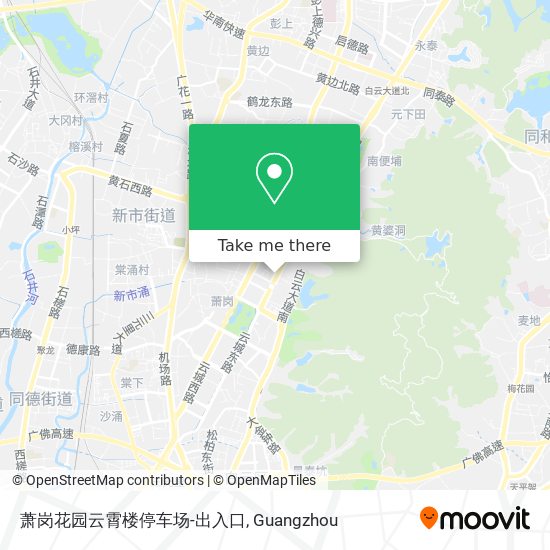 萧岗花园云霄楼停车场-出入口 map