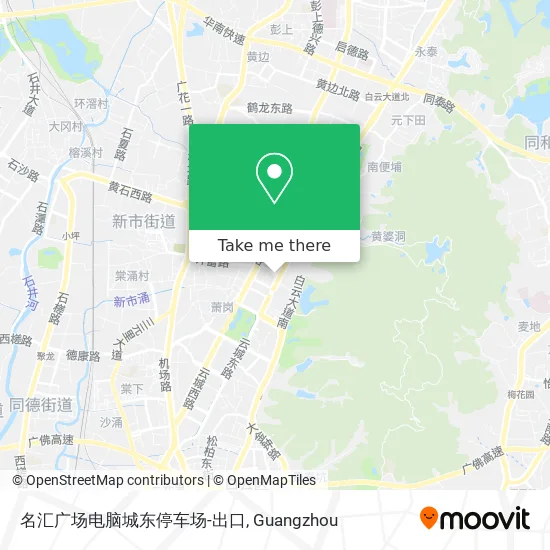 名汇广场电脑城东停车场-出口 map