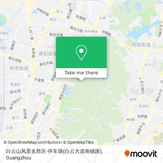 白云山风景名胜区-停车场(白云大道南辅路) map