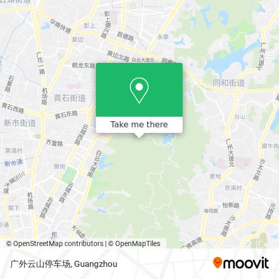 广外云山停车场 map