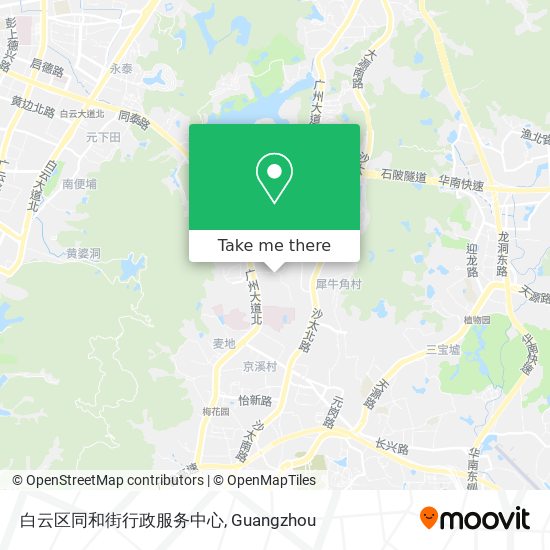 白云区同和街行政服务中心 map