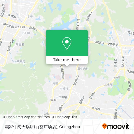 潮家牛肉火锅店(百荟广场店) map