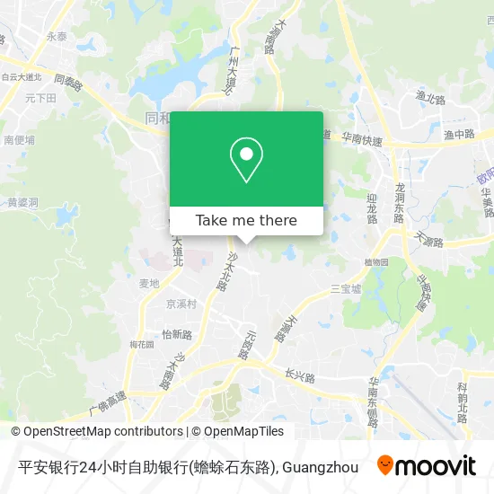 平安银行24小时自助银行(蟾蜍石东路) map