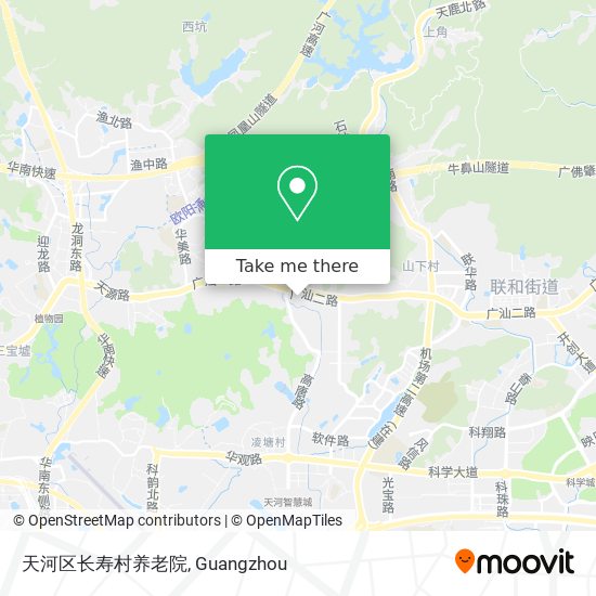 天河区长寿村养老院 map