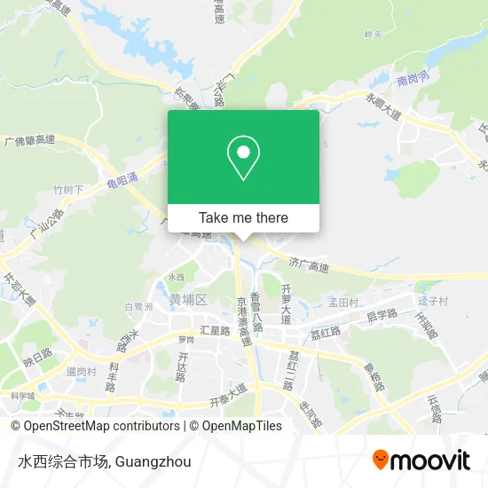 水西综合市场 map