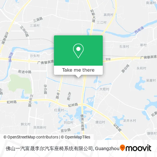佛山一汽富晟李尔汽车座椅系统有限公司 map