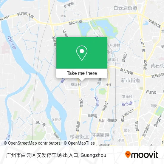 广州市白云区安发停车场-出入口 map