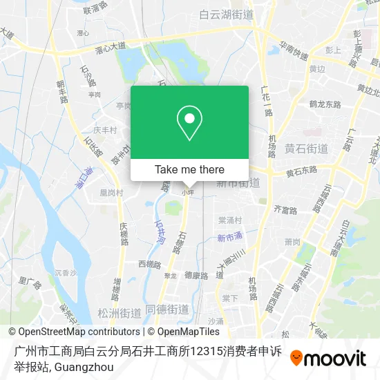 广州市工商局白云分局石井工商所12315消费者申诉举报站 map