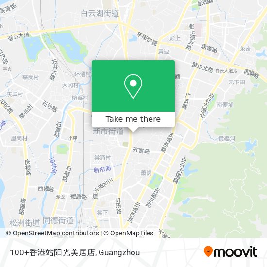 100+香港站阳光美居店 map
