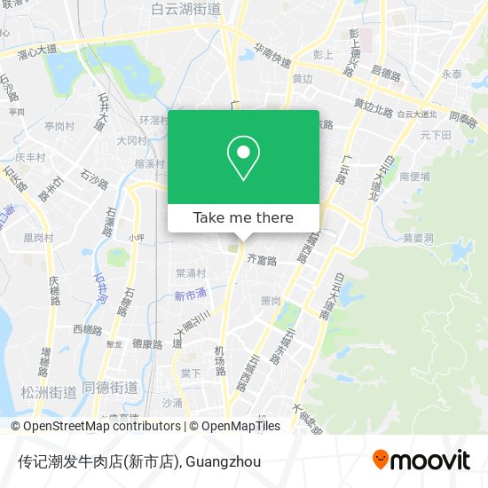 传记潮发牛肉店(新市店) map