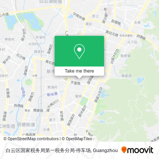 白云区国家税务局第一税务分局-停车场 map