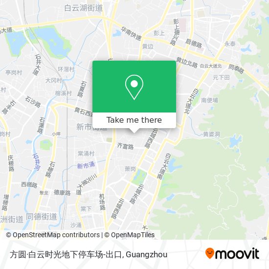 方圆·白云时光地下停车场-出口 map
