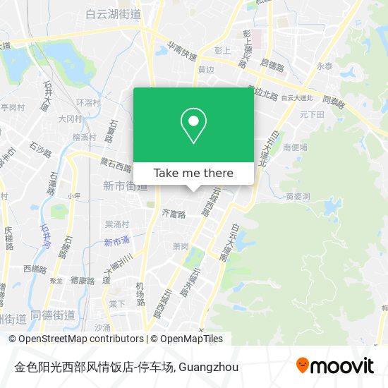 金色阳光西部风情饭店-停车场 map