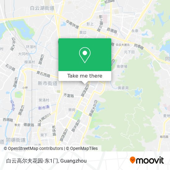 白云高尔夫花园-东1门 map