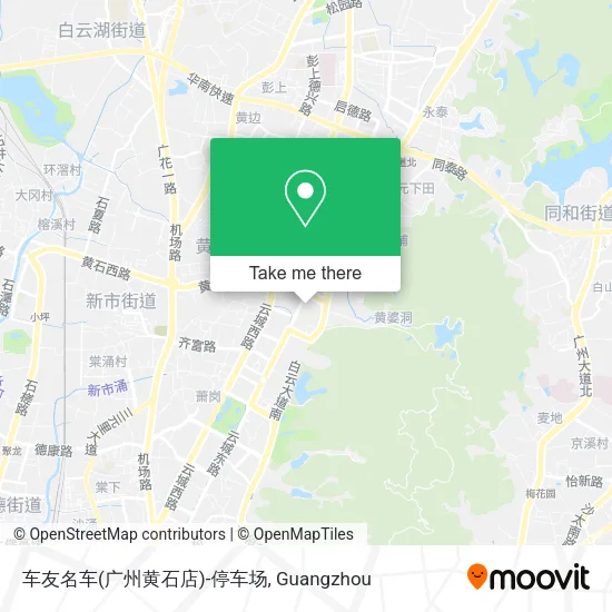 车友名车(广州黄石店)-停车场 map