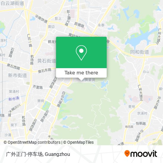 广外正门-停车场 map