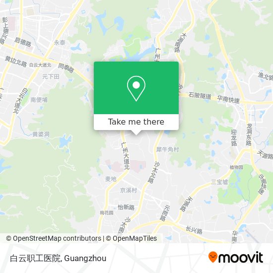 白云职工医院 map
