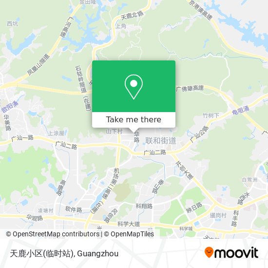 天鹿小区(临时站) map