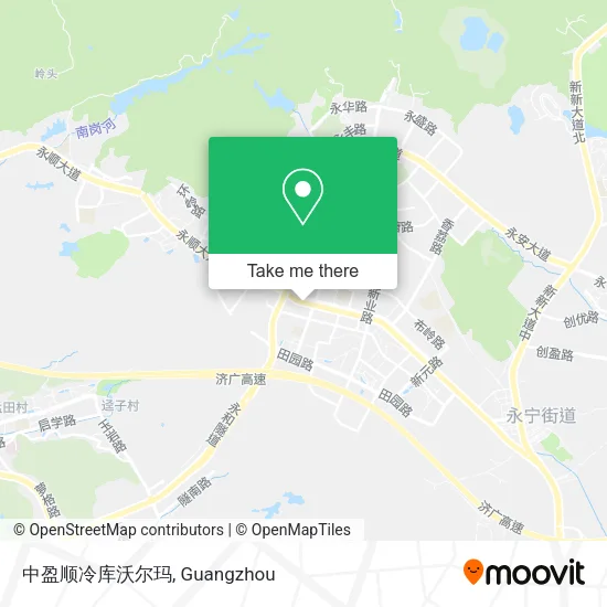 中盈顺冷库沃尔玛 map