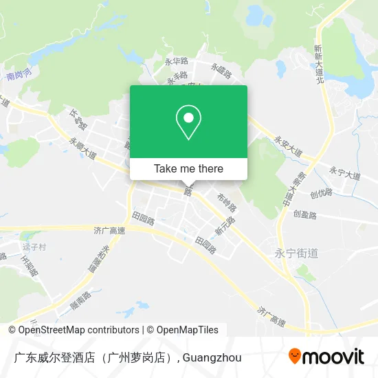 广东威尔登酒店（广州萝岗店） map