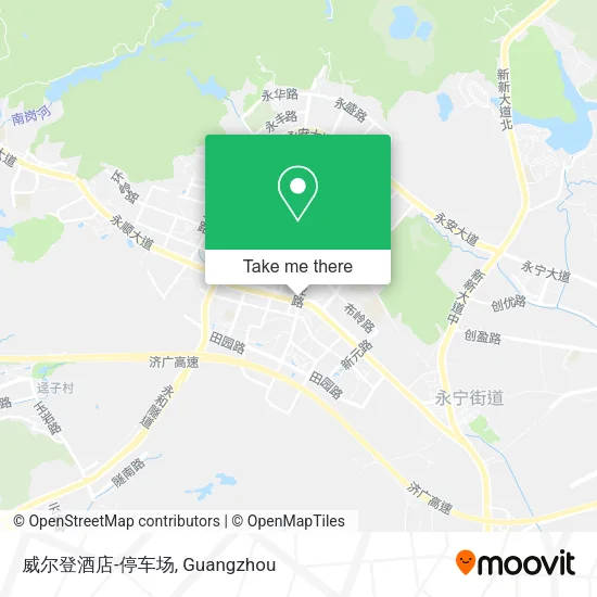 威尔登酒店-停车场 map
